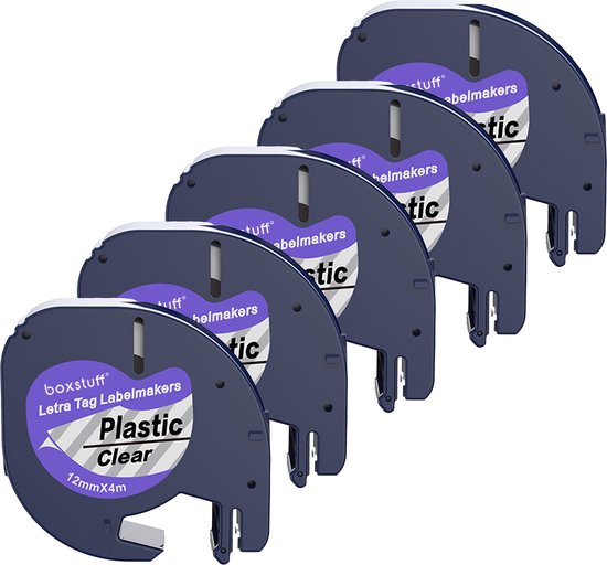 Plastic clear labels, 12mm x 4m, 12267 S0721530