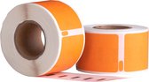 Étiquettes compatibles Dymo 99010 Oranje , 89 mm x 28 mm, 130 étiquettes, permanentes