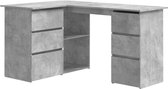 vidaXL-Hoekbureau-145x100x76-cm-bewerkt-hout-betongrijs