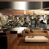 Fotobehangkoning - Behang - Vliesbehang - Fotobehang - Panorama of New York City - 100 x 70 cm
