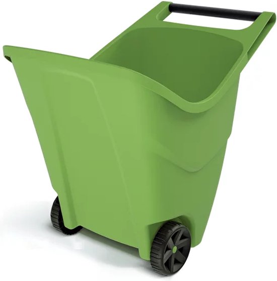 Chariot à déchets 85 litres vert - chariot de jardin - brouette - chariot  de jardin -... | bol