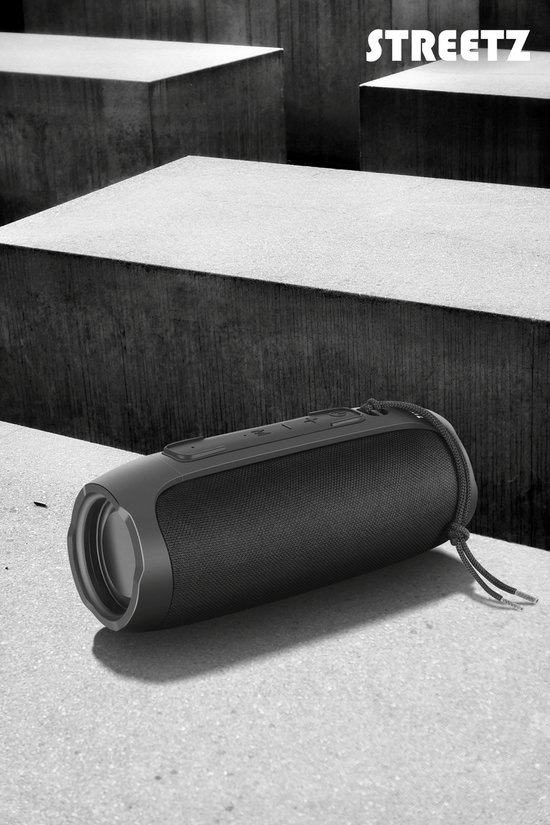 Streetz S350 Bluetooth Speaker - Bluetooth 5.3, MicroSD kaart en USB playback - 3.5mm AUX-in - USB-C - Zwart van Streetz — afbeelding 4