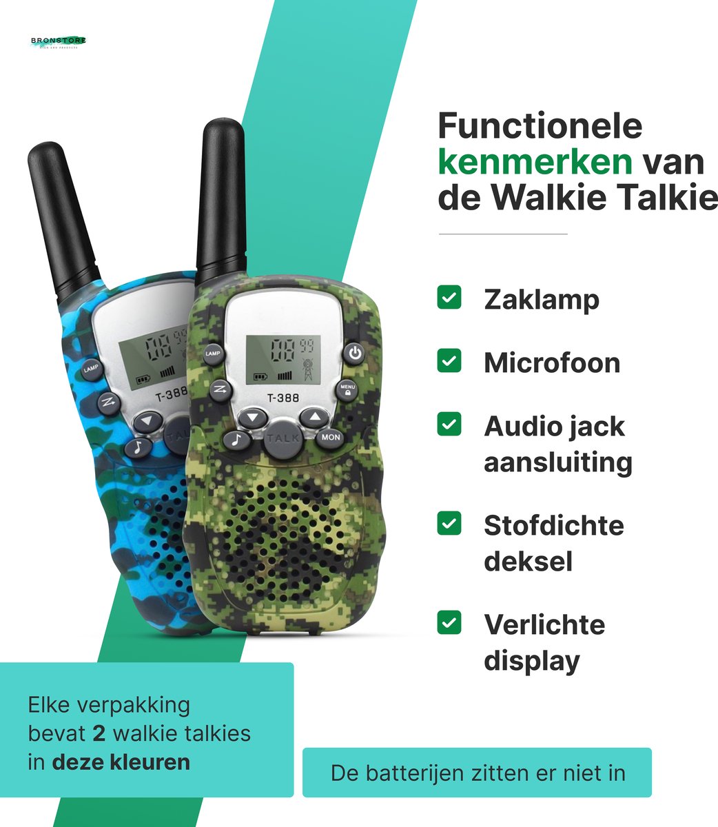 Talkie-Walkies NATIONAL GEOGRAPHIC à longue portée (jusqu'à 6 km) et  fonction mains libres