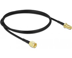 Antennekabel RP-SMA-plug naar RP-SMA-aansluiting LMR/CFD100 1 m Laag verlies