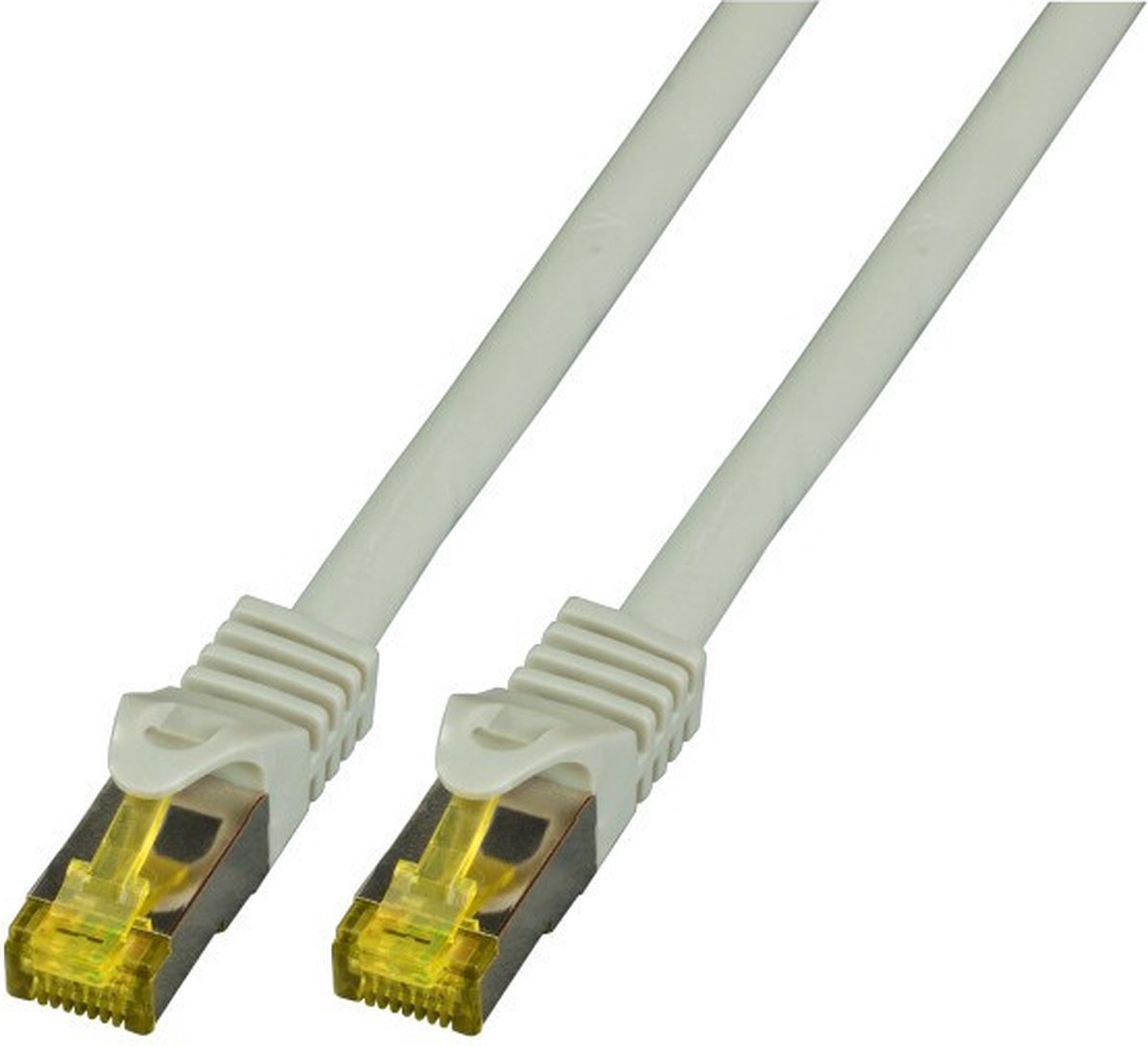 EFB Elektronik MK7001.2G RJ45 Netwerkkabel, patchkabel CAT 6a (losse kabel CAT 7) S/FTP 2.00 m Grijs Vlambestendig, Halogeenvrij, Snagless, Vergulde