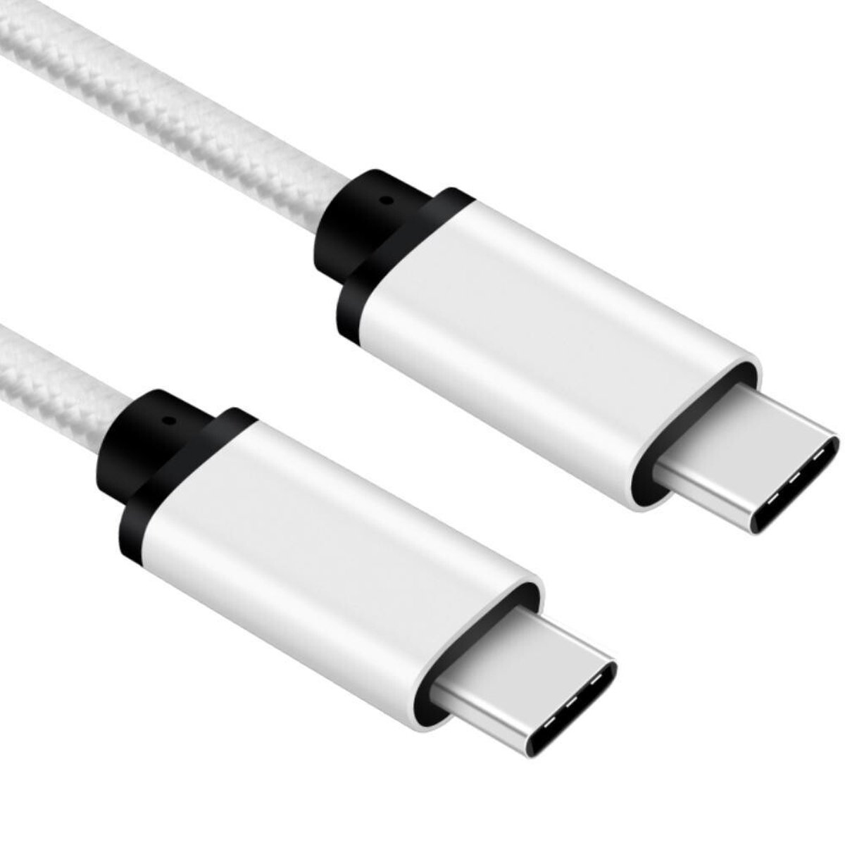 Image of USB C kabel | Laadsnelheid 5V / 3A / 60 watt | USB 3.2 gen 1 | 5 Gb/s | Type C naar C | Male to male | Zilver | 3 meter | Allteq
