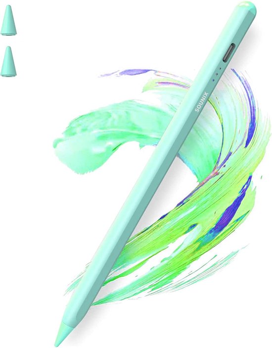 Sounix Stylus Pen - Tablet Pen - Stylus Pen Tablet - Geschikt Voor iPads vanaf 2018 - Active Styluspen - Groen