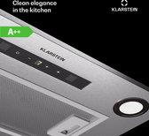 Klarstein Paolo 52 Afzuigkap - Inbouw - 52 cm breed - Afvoer: 439 m³/h - LED Verlichting - Touch bediening - A++ - Roestvrij Staal