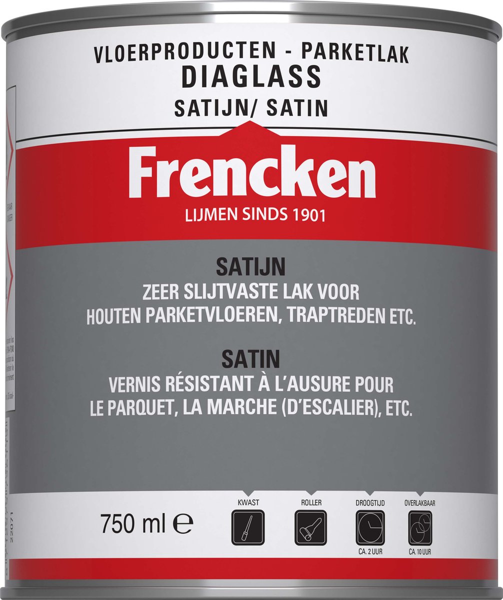 Frencken Diaglass Lak Slijtvast - Blank - 750 ml