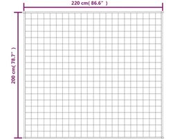 vidaXL - Verzwaringsdeken - 200x220 - cm - 9 - kg - stof - grijs