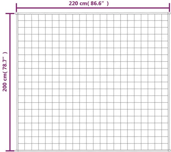 The Living Store Couverture Lestée Katoen - 200x225cm - 9kg