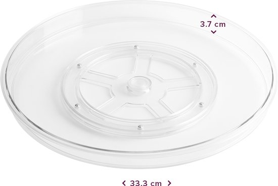 So Clever Platine Vinyle Classic Transparent - Ø23,5 cm (S)