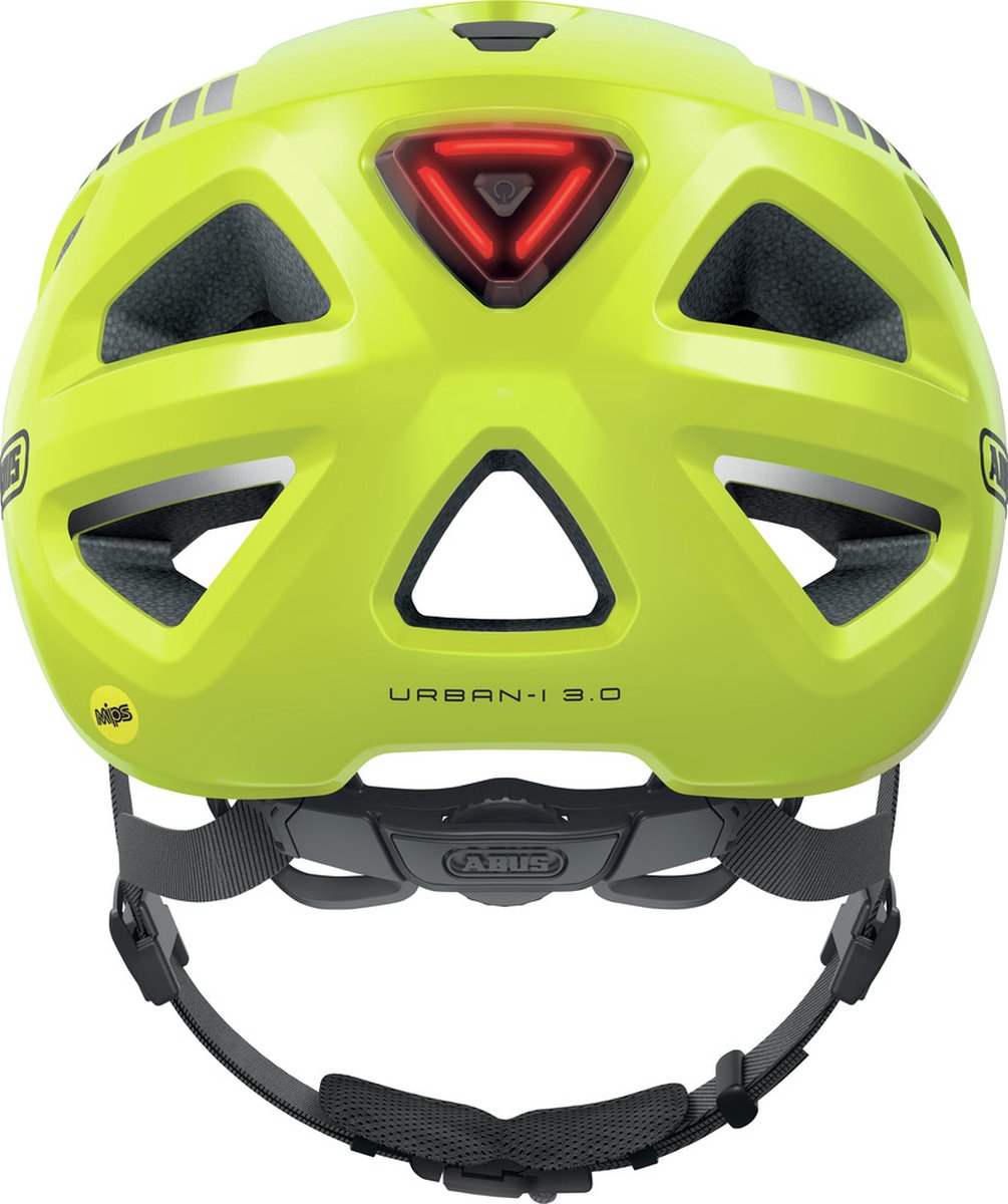 Fietshelm ABUS URBAN-I 3.0 MIPS signal yellow XL - 61-65 cm - geel - Geschikt voor gebruik op elektrische fietsen - stadsfietsen - 345 g – foto 3