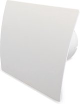 Ventilatieshop badkamer/toilet ventilator - timer - Ø125mm - kunststof wit