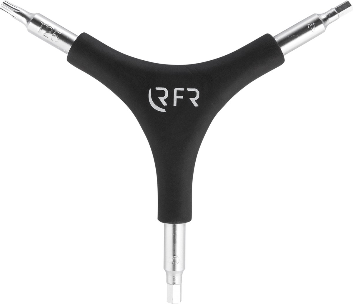RFR Y-Sleutel - T25 Torx Schroeven - voor 4mm en 5 mm Inbusschroeven - Fietsaccessoires - Zwart
