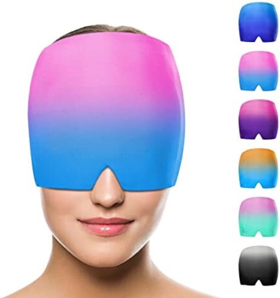 Goedkoopste Migraine Muts - Migraine Masker - Hoofdpijn Masker - Roze | Blauw