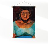 Textielposter Picasso Boerin 1908 XL (125 X 90 CM) - Wandkleed - Wanddoek - Wanddecoratie