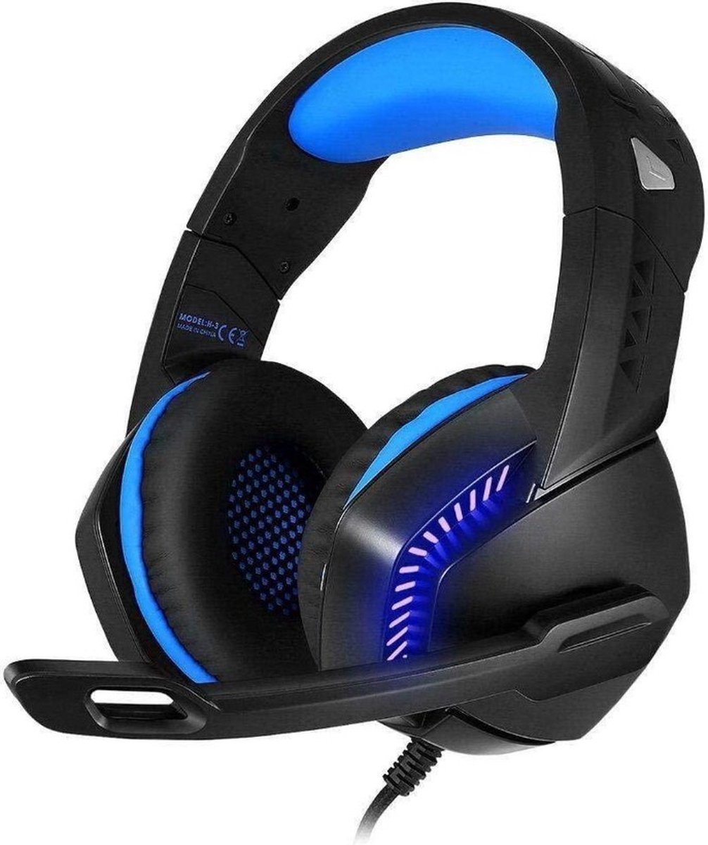 Casque de jeu PC avec réduction du bruit, micro basse stéréo réglable, prise  jack 3.5mm et casque PS4 LED Light pour PC / Xbox / Switch / Mac /  Ordinateur / Ordinateur portable (noir)