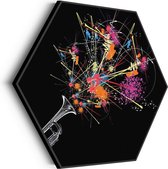 Peinture Acoustique Trumpeter Hexagon Basic M (60 X 52 CM) - Panneau acoustique - Panneaux acoustiques - Décoration murale acoustique - Panneau mural acoustique