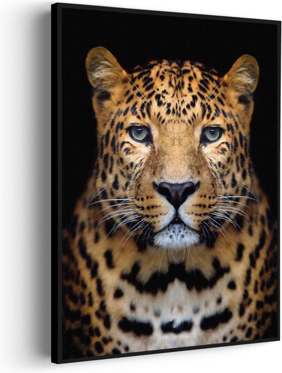 Akoestisch Schilderij De Jaguar Rechthoek Verticaal Pro L (72 X 100 CM) - Akoestisch paneel - Akoestische Panelen - Akoestische wanddecoratie - Akoestisch wandpaneel