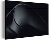 Akoestisch Schilderij Vrouw Met Sexy Touw Rechthoek Horizontaal Pro XL (120 x 86 CM) - Akoestisch paneel - Akoestische Panelen - Akoestische wanddecoratie - Akoestisch wandpaneel