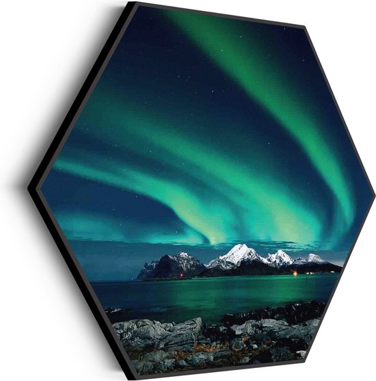 Akoestisch Schilderij Aurora Hexagon Basic L (100 X 86 CM) - Akoestisch paneel - Akoestische Panelen - Akoestische wanddecoratie - Akoestisch wandpaneel