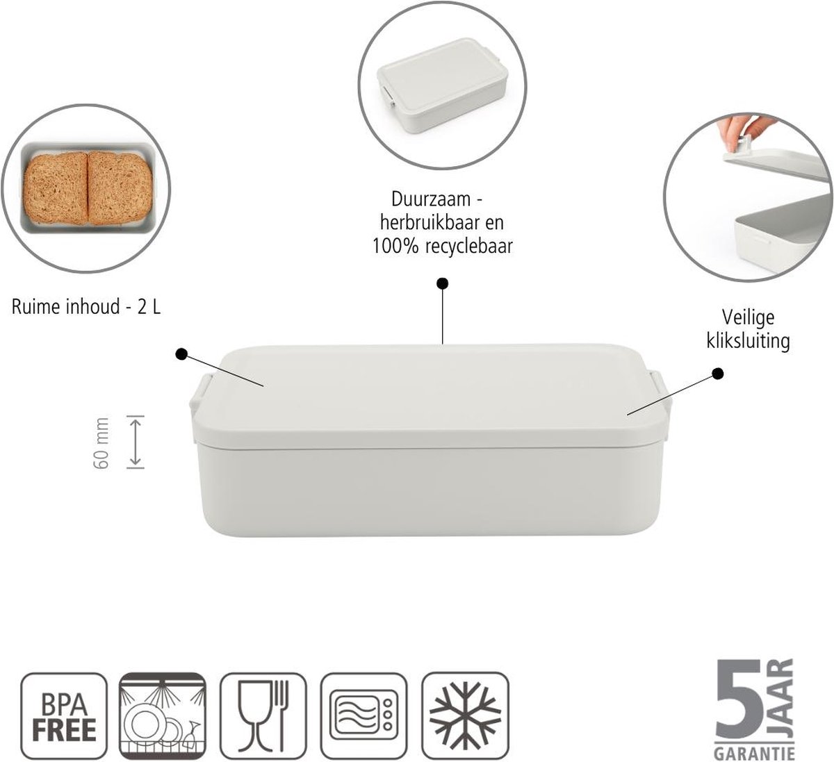 Brabantia Make & Take large lunchbox • Mint • de Bijenkorf