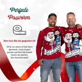 Foute Kersttrui Heren - Christmas Sweater "Bro's before Ho, Ho, Ho's" - Mannen Maat XXXL