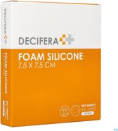 Decifera Foam Silicone 7,5 x 7,5 cm - 5 stuks