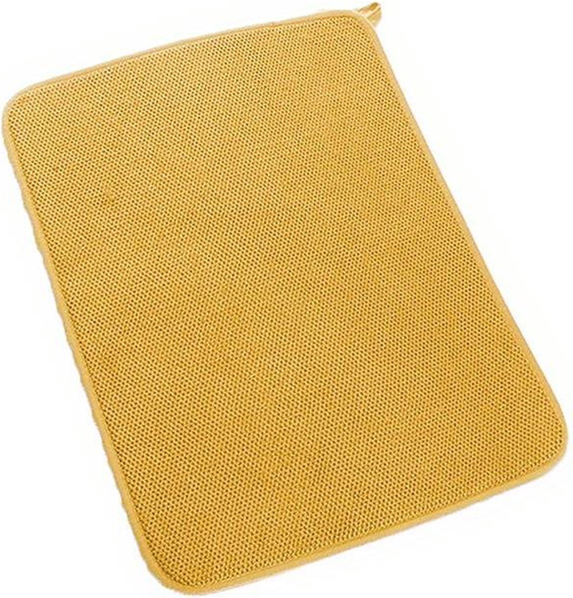 Afdruipmat - Droogmat - Keukentafel droogmat - Absorberend afvoerkussen - Keuken tapijten - Koffiebar mat - 30x40cm - Aanrechtmat - Barmat - Diverse kleuren - Polyester - Gele