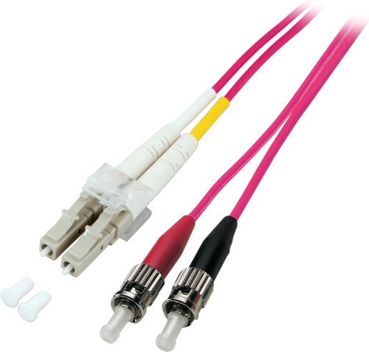 EFB Elektronik LC-ST 50/125µ Glasvezel kabel 10 meter OM4 Roze