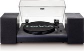 Lenco LS-300 - Platine avec deux haut-parleurs et Bluetooth - Noir
