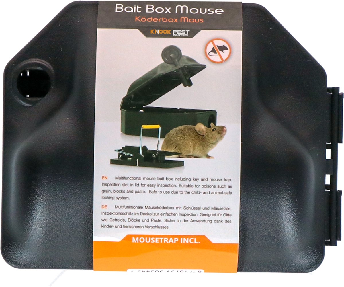 Knock Pest Control voerdoos muis incl. sleutel 1 stuk - Ongedierteval