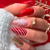 KERST EDITIE 24 stuks kunstnagels - nepnagels - plaknagels