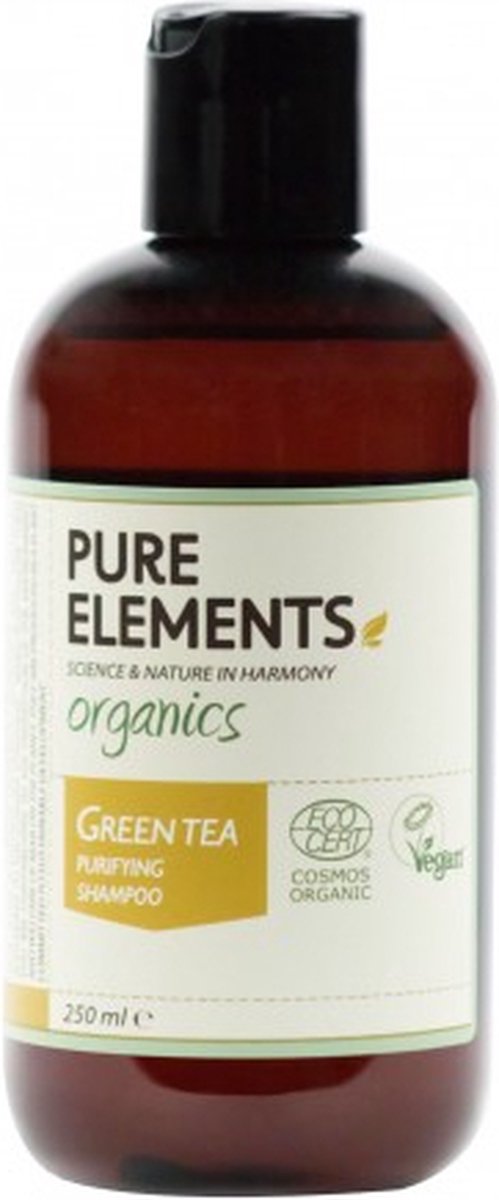 Pure Elements Green Tea Purifying Volume Shampoo 250ml | Natuurlijke shampoo voor fijn haar