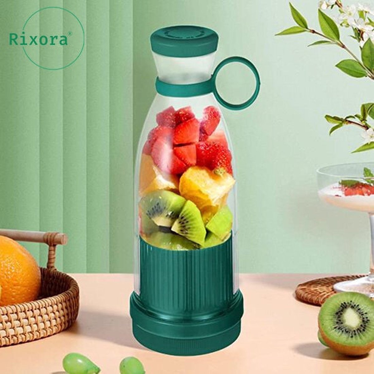 Rixora® Mini Blender - Smoothie Maker - Blender To Go - 500W