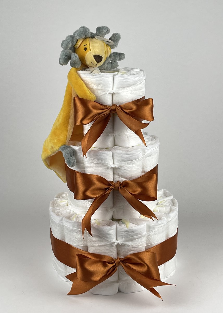 Goedkoopste Chouette-Chouette | Luiertaart Neutraal | Kraamcadeau | Geboorte Jongen Meisje | Babyshower | Tuttle Leeuw Luke Koper