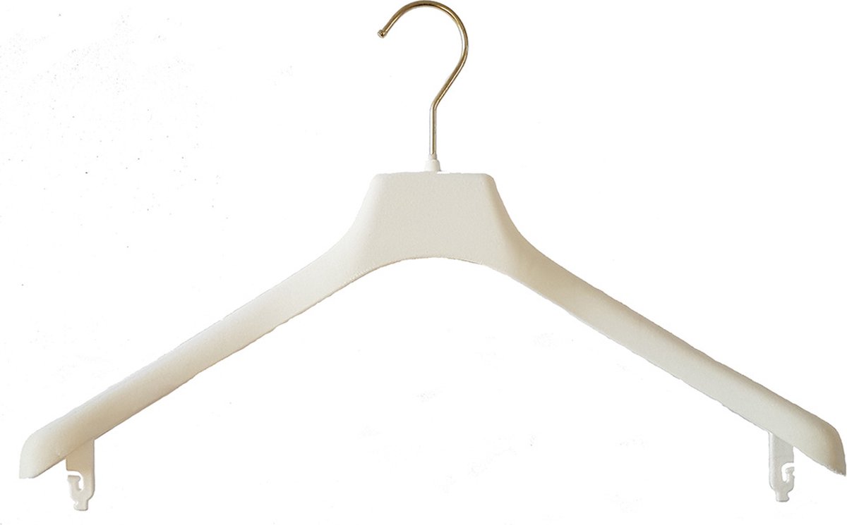 Mainetti Bruidsjaponhanger - Wit Fluweel - 5 stuks