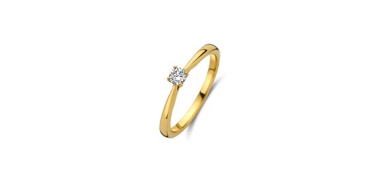 Blush Ring LG1000Y/54 14k Geelgoud 0.15crt G SI Briljant Lab Grown Diamant Maat 54