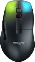 Roccat - Souris de jeu sans-fil optique RGB hyperlégère, ergonomique et ultraperformante Kone Pro Air Noire