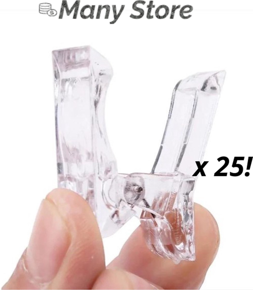 Goedkoopste Polygel klem 30x - Dual Form Klem - Nagelklem - 30 STUKS - Nagel Clip Voor Siliconen Nagel Tips