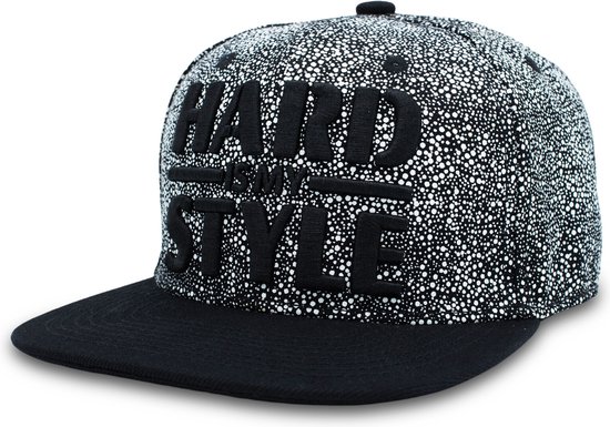Snapback - Cap - Festival cap - Hardstyle - Hard is my style - Zwart - Glow in the dark