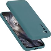 Cadorabo Hoesje geschikt voor OnePlus Nord in LIQUID GROEN - Beschermhoes gemaakt van flexibel TPU silicone Case Cover