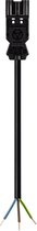 Wieland® GST18/3P Aansluitsnoer 3x1.5mm² - male - 1 meter - Zwart