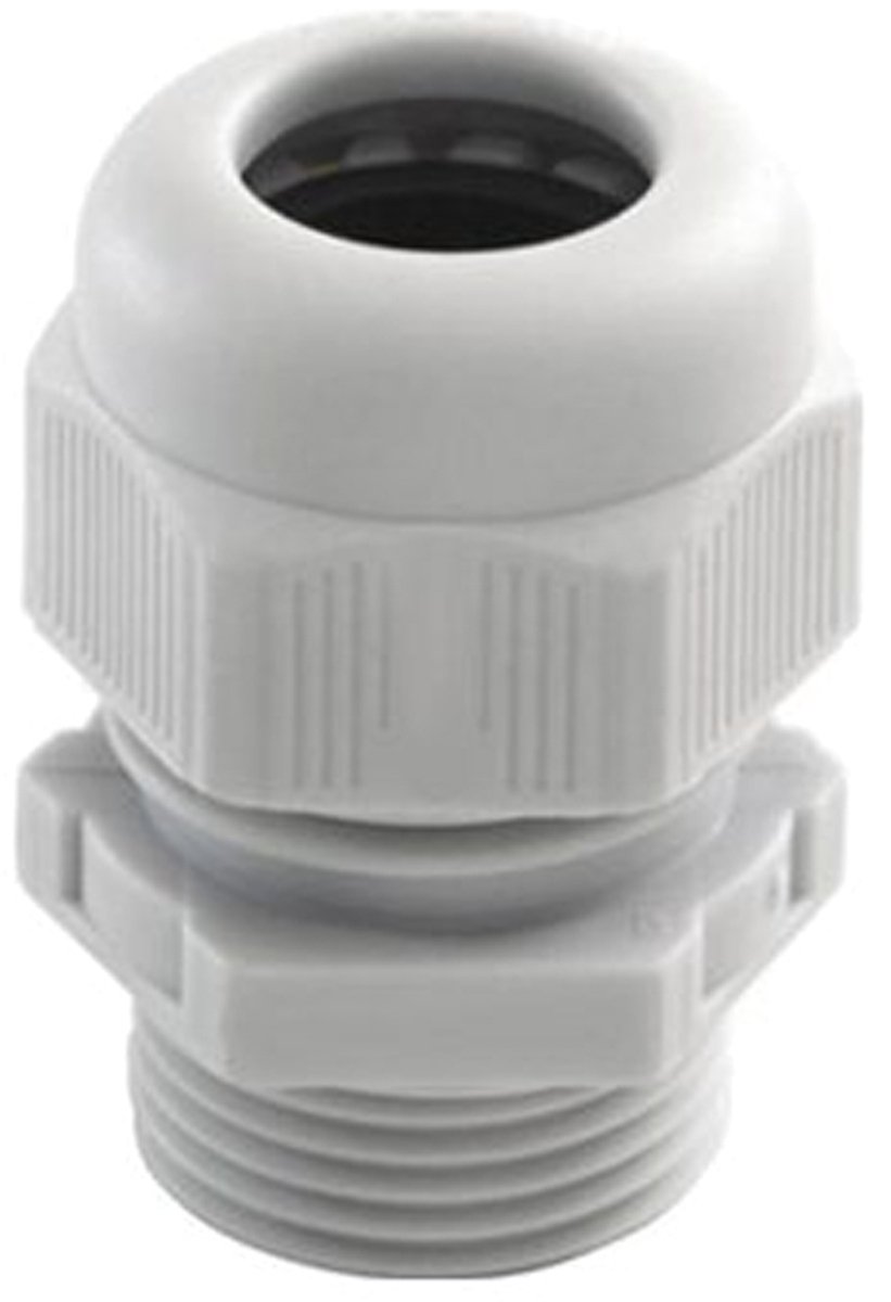 Ratio M16 Wartel met contramoer - 5 tot 10mm - Grijs - 10 Stuks