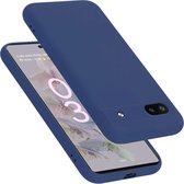 Cadorabo Hoesje geschikt voor Google PIXEL 6A in LIQUID BLAUW - Beschermhoes gemaakt van flexibel TPU silicone Case Cover