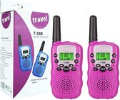Walkie Talkie - voor kinderen - Roze - 3km bereik - Set van 2 walkie talkie - speelgoed - voor meisjes
