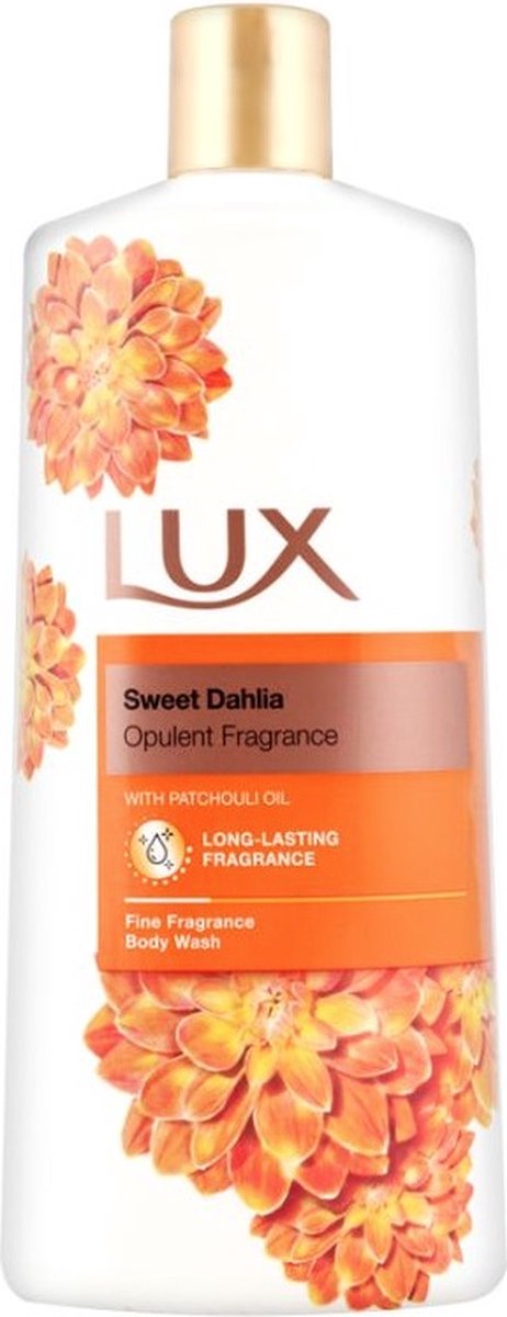 Lux Sweet Dahlia Body Wash with Patchouli Oil 600 ml - Voordeelverpakking Douchegel Zoete Dahlia met Patchouli olie - Bodywash - Shower gel