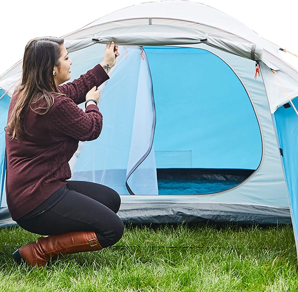 Les meilleures tentes de camping 4 personnes - JUSTCAMP Lake 4 - Tentes