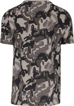 T-shirt Heren 4XL Kariban Ronde hals Korte mouw Grey Camouflage 100% Katoen